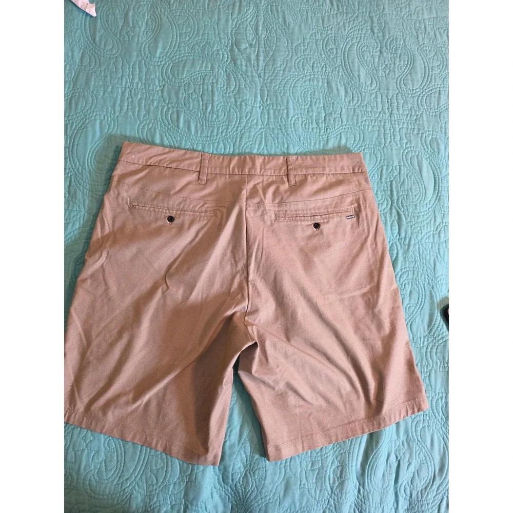 Hurley Mens Dri-FIT Chino Walkshorts Khaki Tan Size 36 Casual Summer Shorts